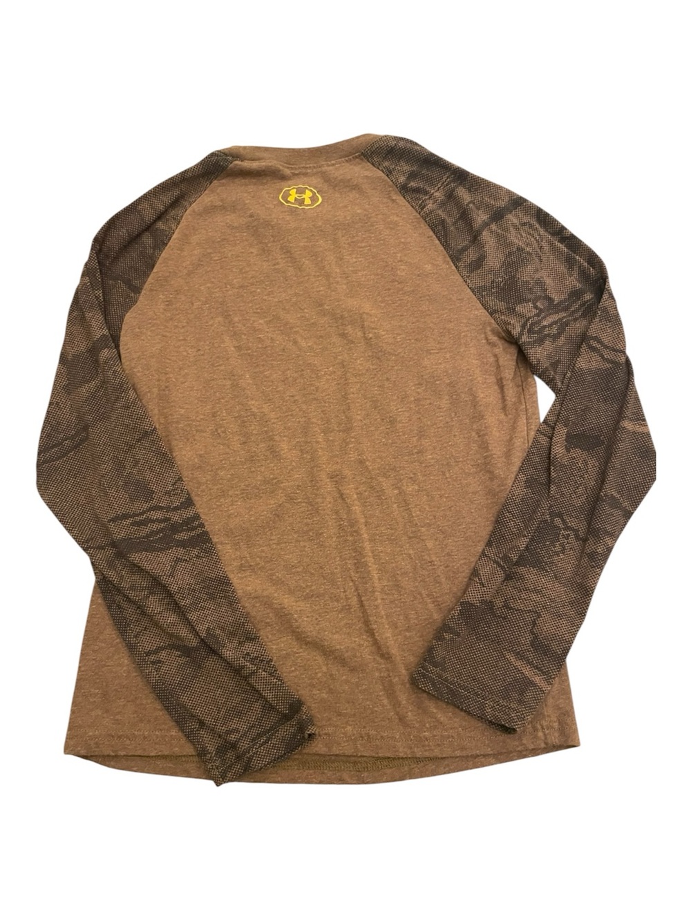 Under Armour Boys’ Brown Long Sleeve Logo Shirt - Picture 2 of 4